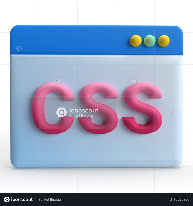 CSS-Seite  3D Icon