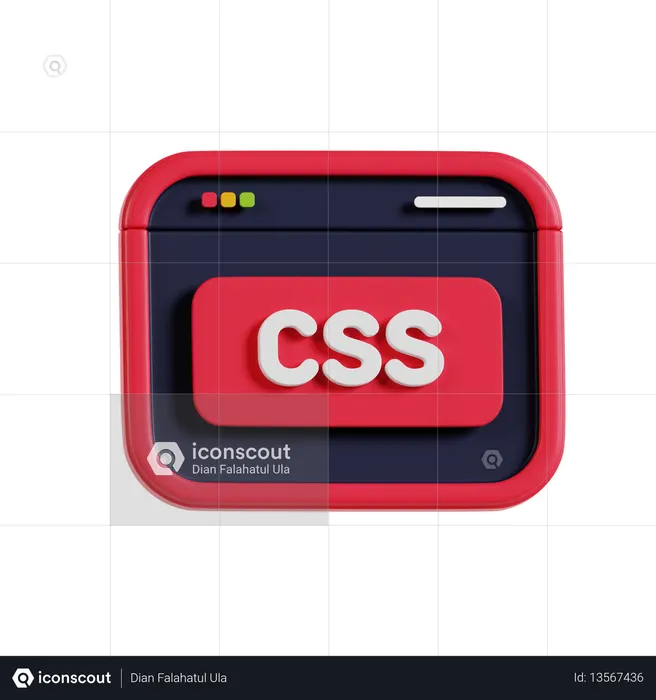 Css Website  3D Icon