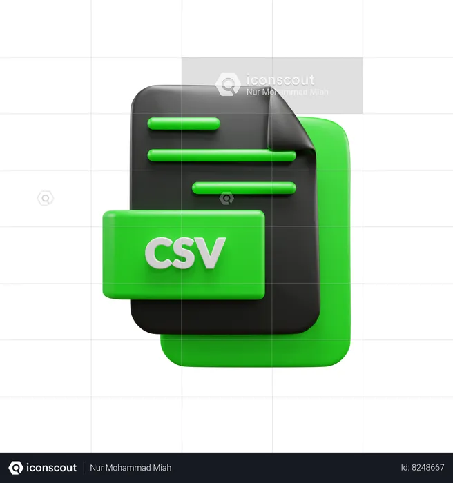 CSV  3D Icon