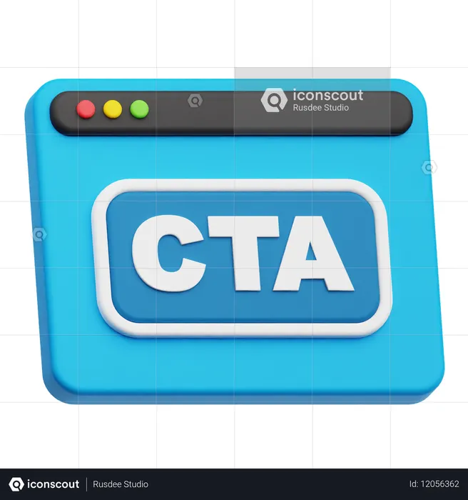 Cta Website  3D Icon