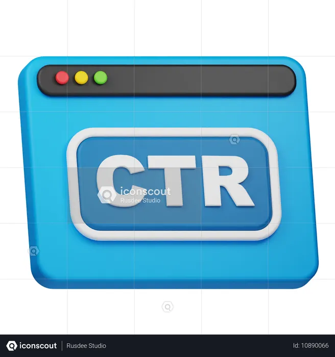 Ctr 웹사이트  3D Icon