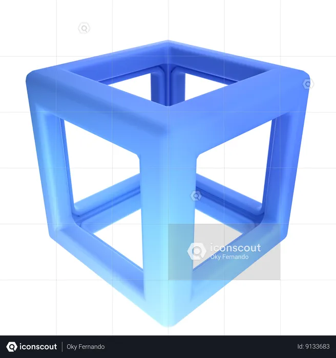 Cuadrado  3D Icon