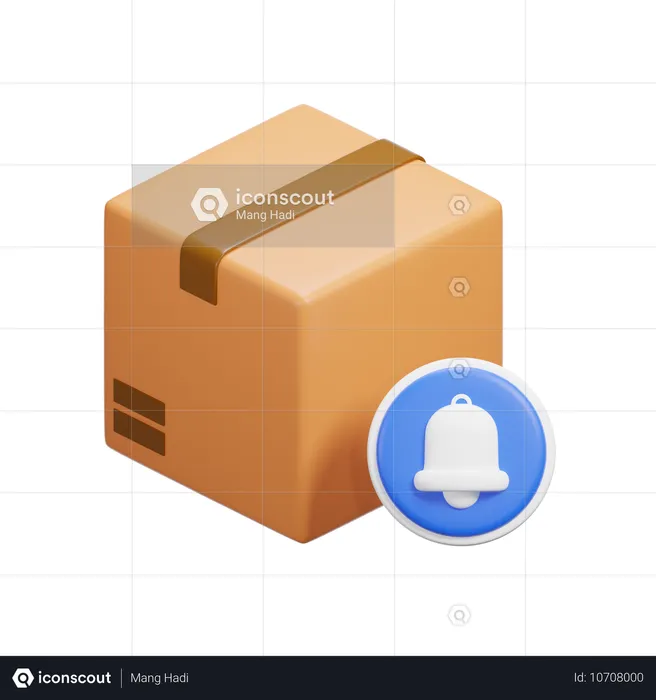 Cuadro de notificación  3D Icon