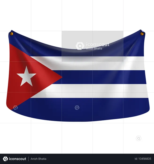 Cuba Flag 3D Icon