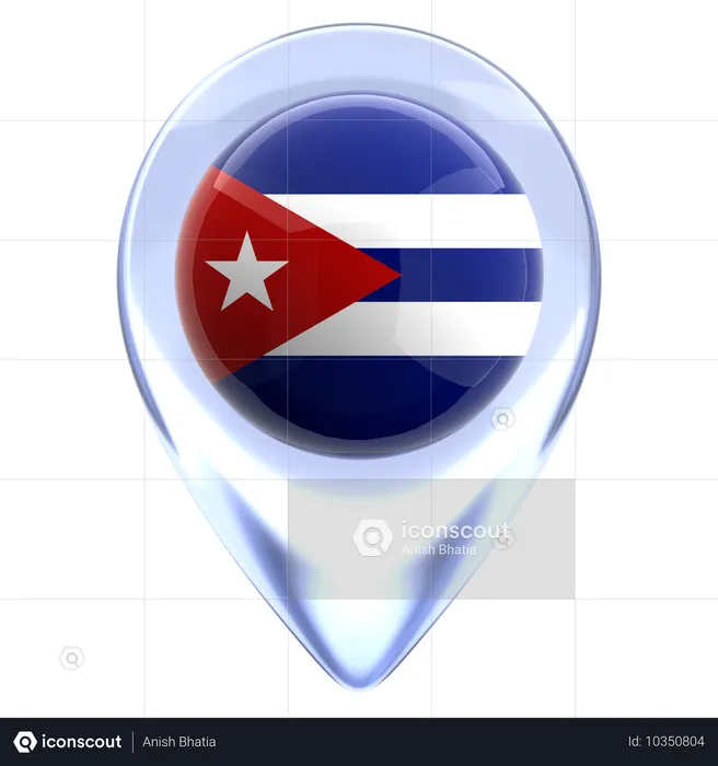 Cuba Flag 3D Icon