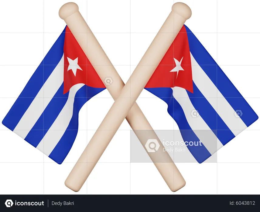 Cuba Flag Flag 3D Icon