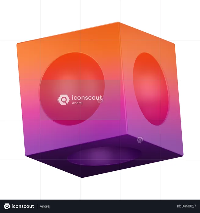 Cube  3D Icon