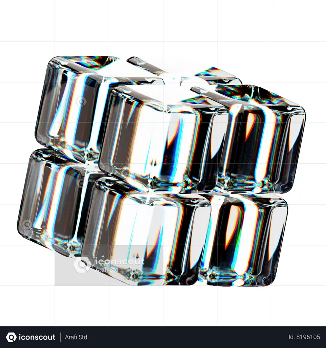 Cube Abstract  3D Icon