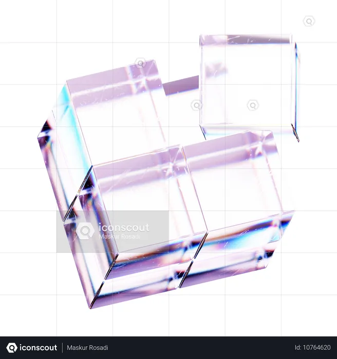 Cube Abstract  3D Icon