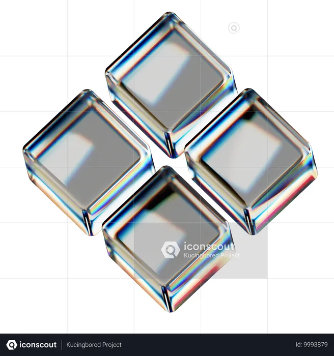 Cube Abstract Shape  3D Icon