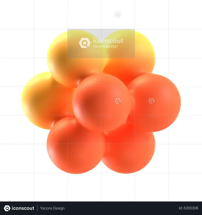 Cube Ball Abstract Shape  3D Icon