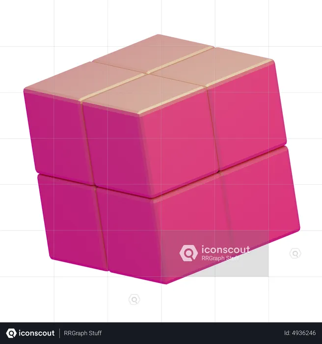 Cube Basic Geometry  3D Icon