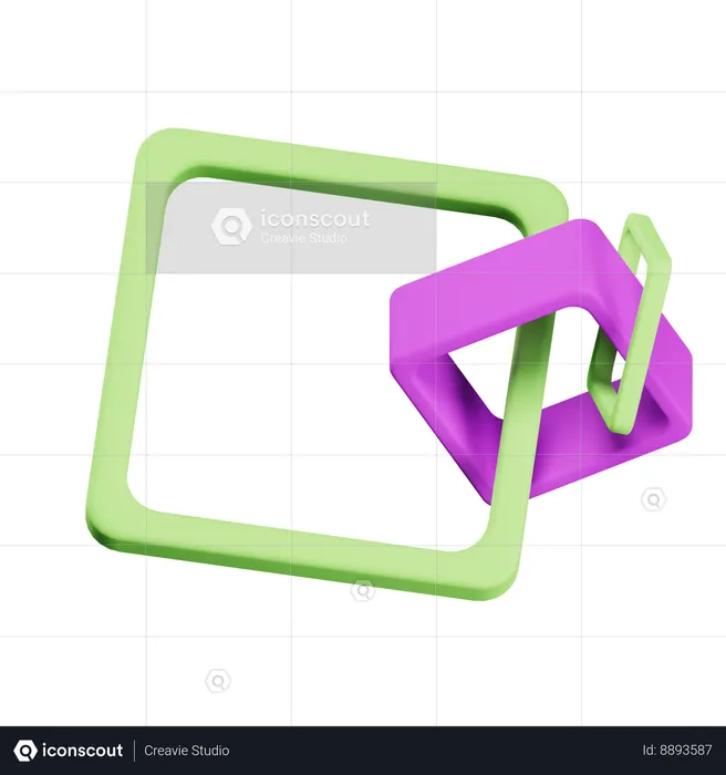 Cube Chain  3D Icon