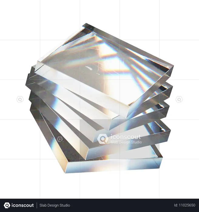 Forme abstraite de cube  3D Icon