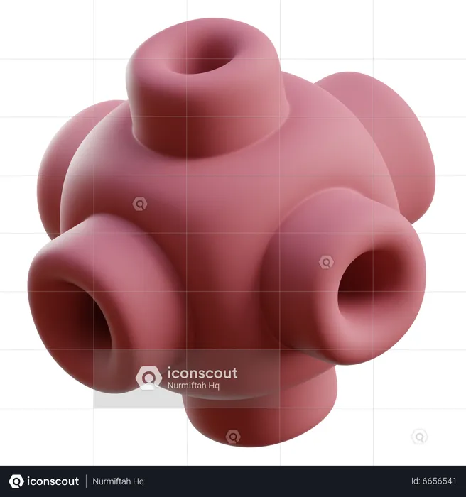 Forme abstraite de cube  3D Icon