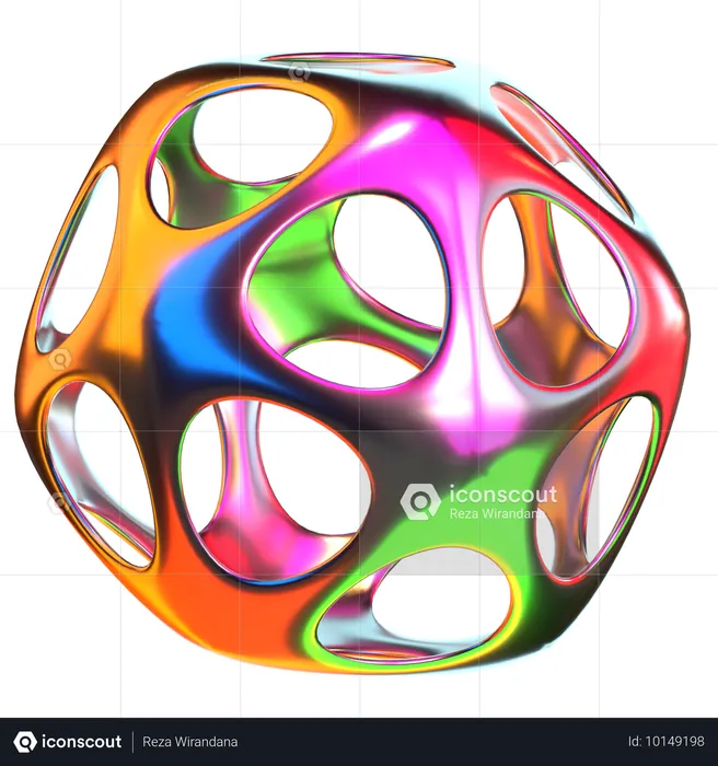 Formes holographiques cubiques  3D Icon