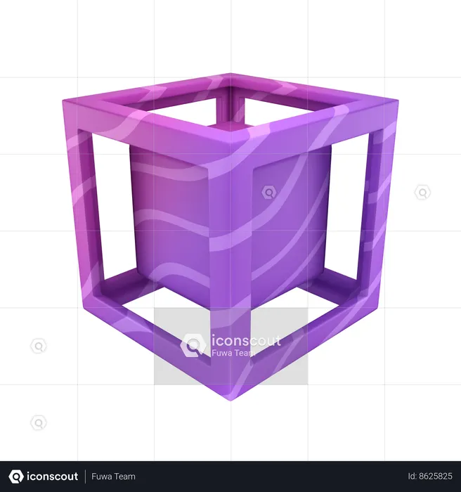 Cube Frame  3D Icon