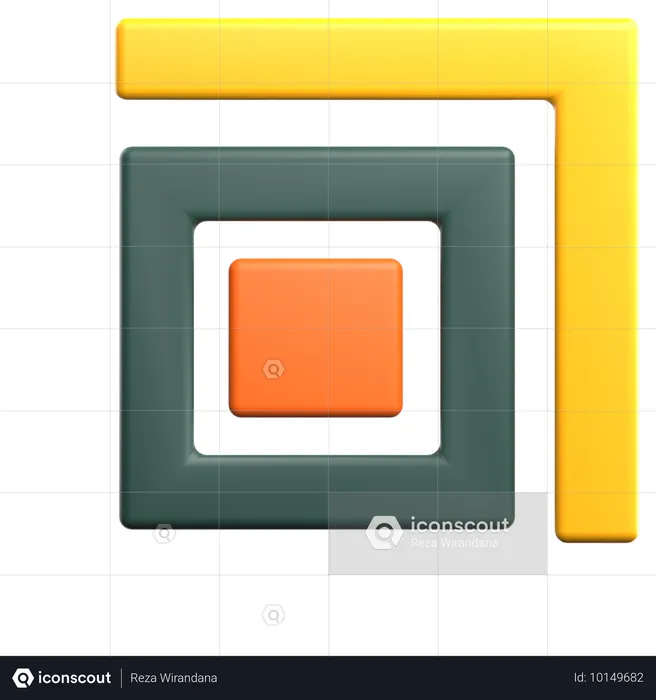 Cube Pattern Geometric Shape  3D Icon