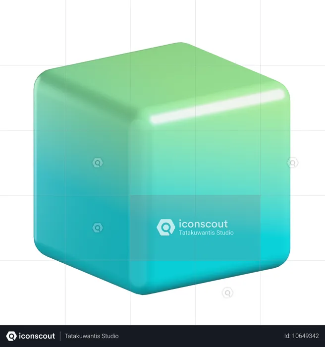 Cube Shape  3D Icon