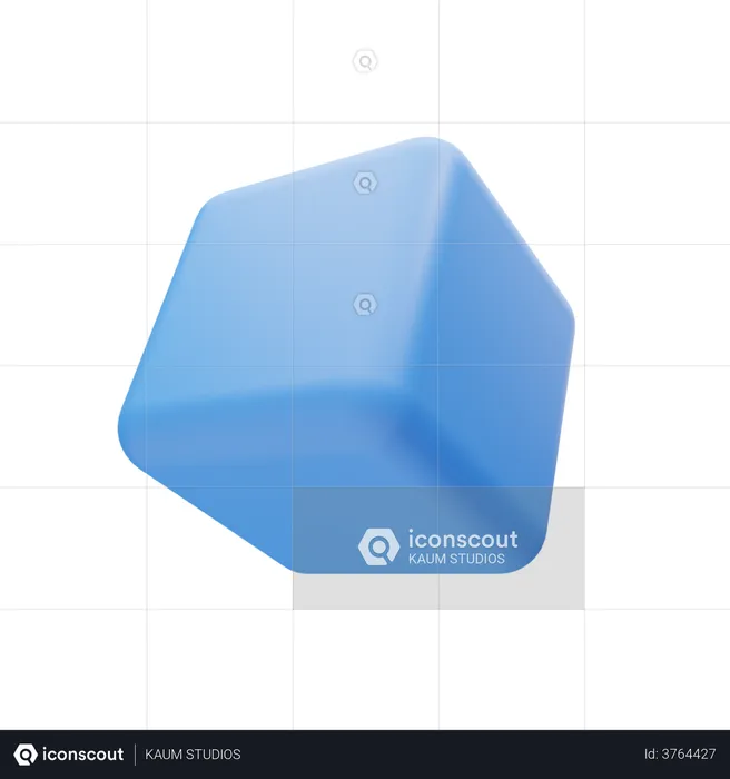 Cube Shape  3D Illustration