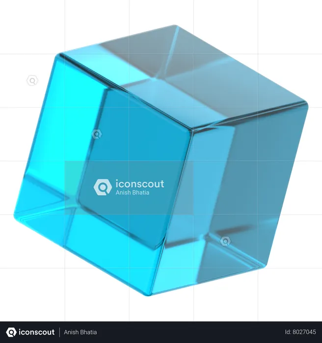 Cube Shape  3D Icon