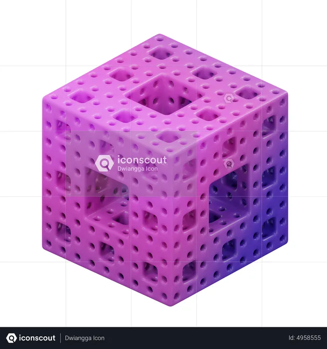 Cube Sponge  3D Icon