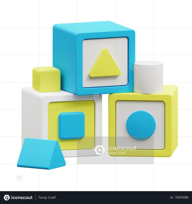 Cubes Toy  3D Icon