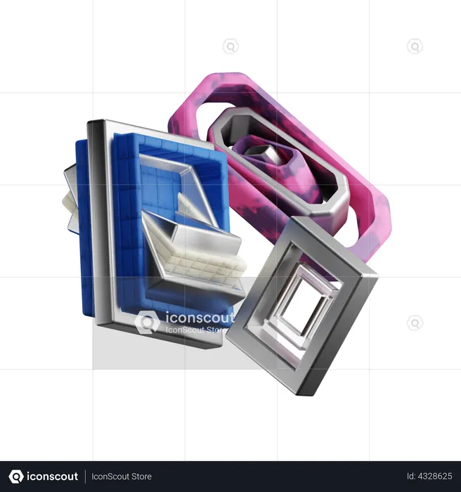 Cubical Beds  3D Icon