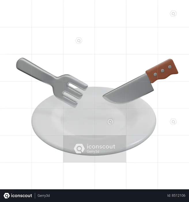 Cuchillería  3D Icon