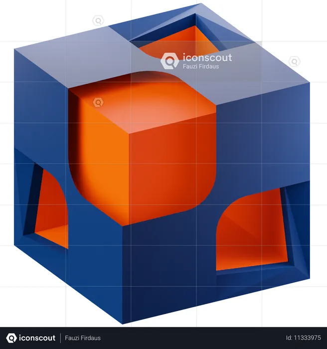 Cubo  3D Icon