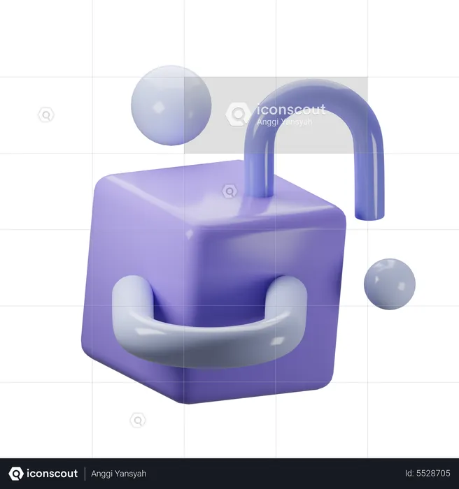 Cubo abstrato  3D Icon