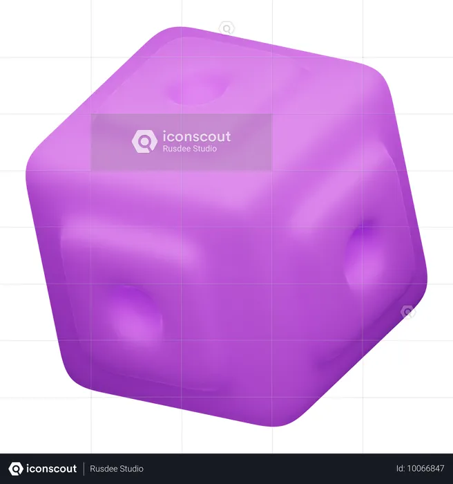 Forma abstrata de cubo  3D Icon