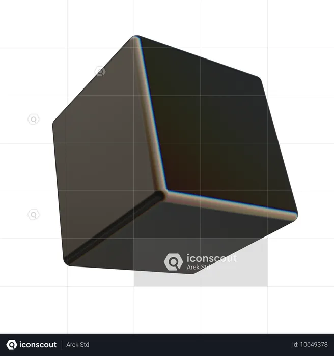 Cubo biselado  3D Icon