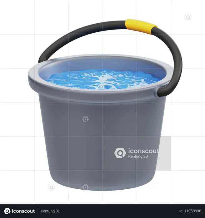 Cubo de agua  3D Icon