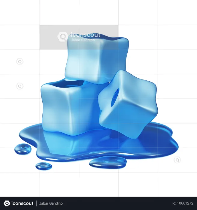 Cubo de gelo  3D Icon