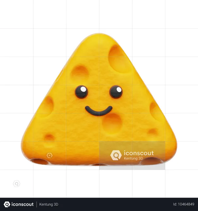 Cubo de queso  3D Icon