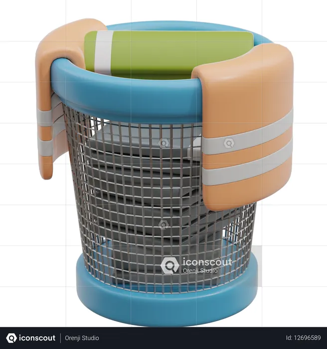 Cubo de ropa  3D Icon