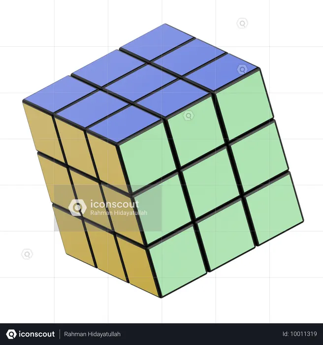 Cubo de rubik  3D Icon