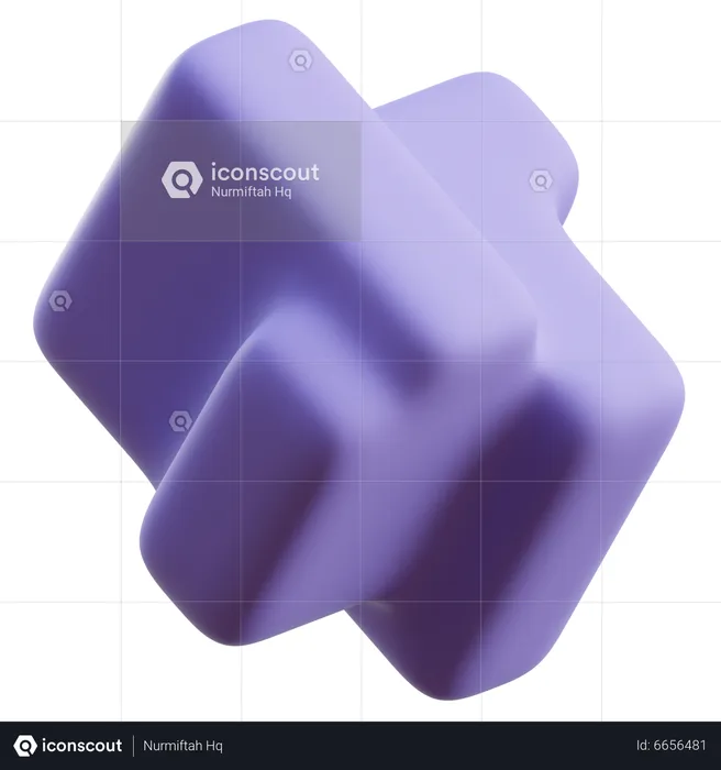 Forma abstracta de cubo  3D Icon