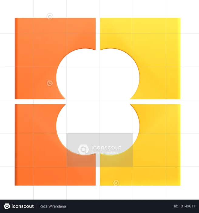 Forma geométrica do cubo  3D Icon