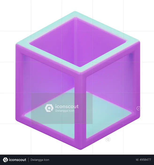 Cubo geométrico 3d  3D Icon