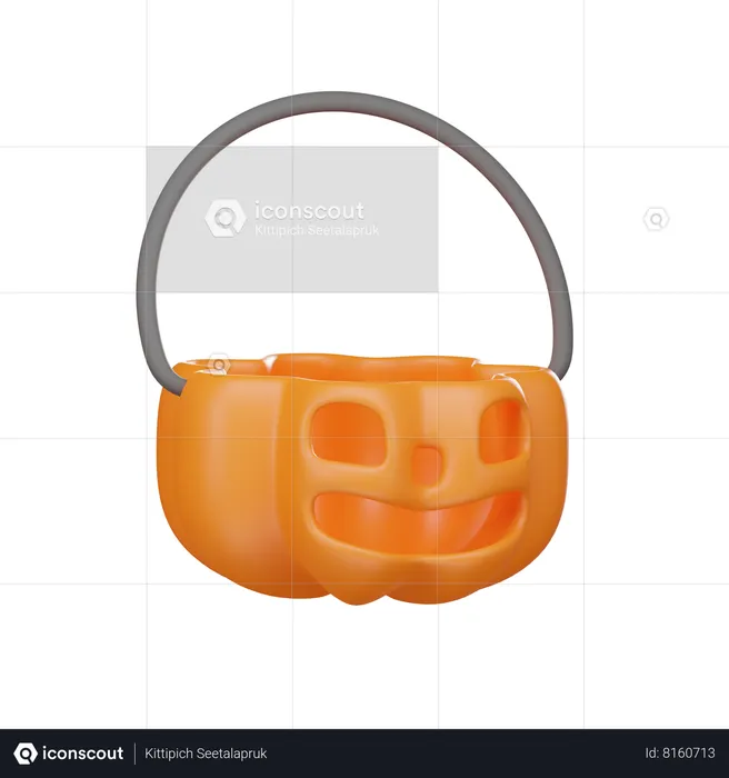 Cubo jack o linterna  3D Icon