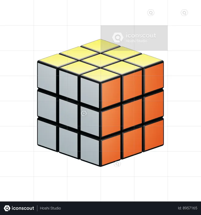 Cubo rubi  3D Icon