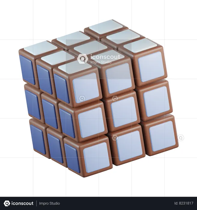 Cubo de Rubik  3D Icon