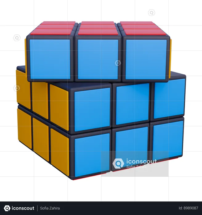 Cubo de Rubik  3D Icon