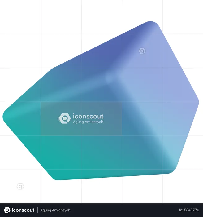 Cuboid  3D Icon