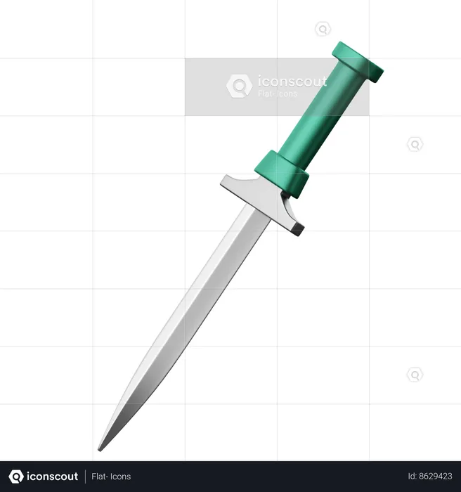 Cuchillo de bayoneta  3D Icon