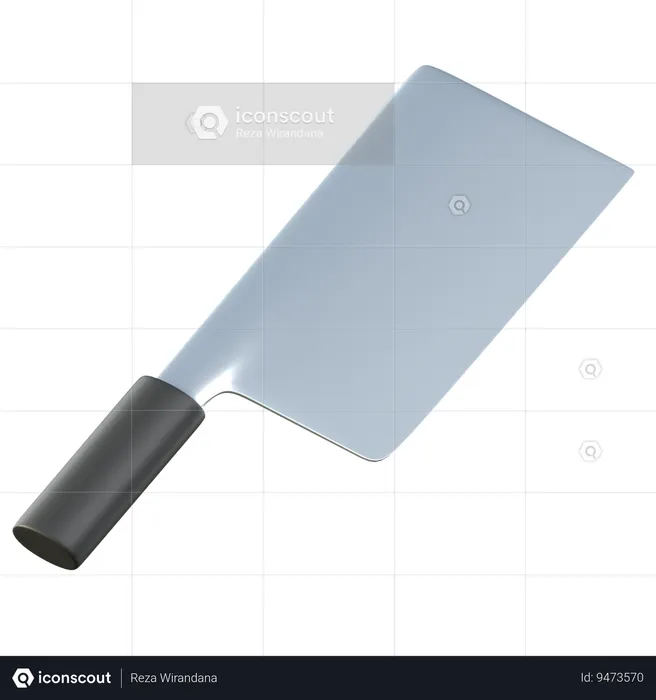 Cuchillo de carnicero  3D Icon