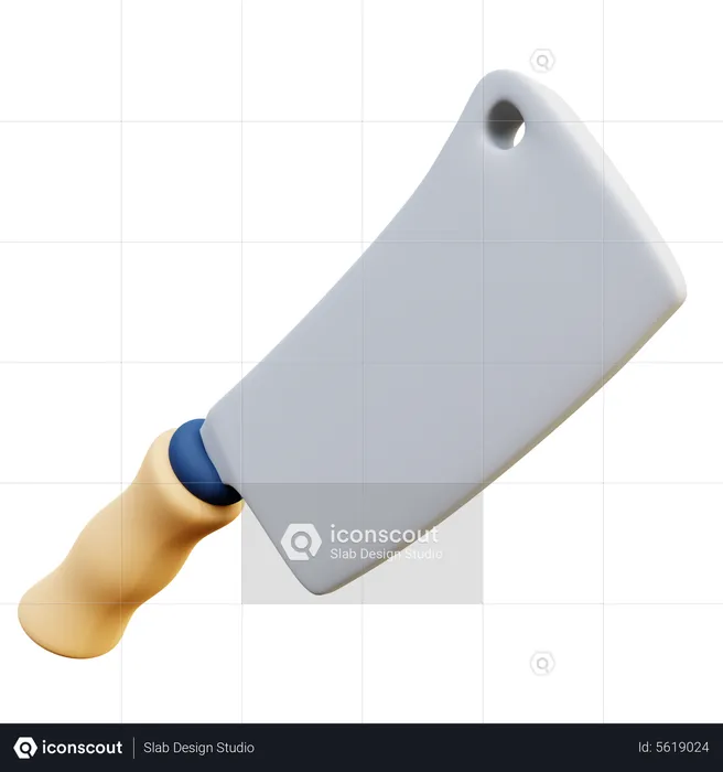 Cuchillo de carnicero  3D Icon