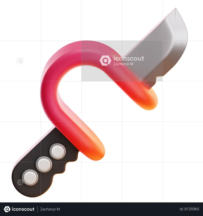 Cuchillo de diadema  3D Icon